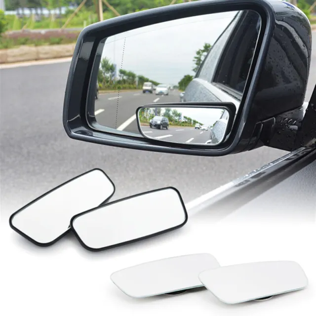 New 1Pair Side Auxiliary Blind Spot Wide View Mirror X Two Small Rearview Rv Van