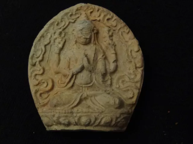 Antique Mongolian Tibetan Buddhist Clay Tsa Tsa