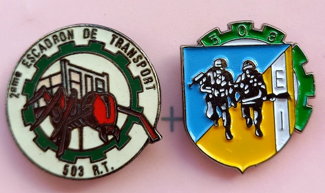 INSIGNE MILITAIRE 503° REGIMENT DU TRAIN E.C.R / DRAGO TBE