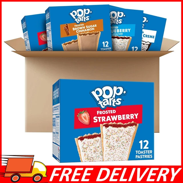 POPTARTS TOASTER PASTRIES, Breakfast Foods, Kids Snacks (5 Boxes, 60