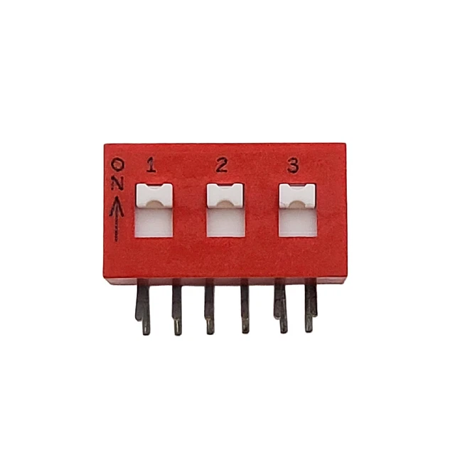 Grayhill Dip Switch DPST 3 Position Right Angle 12 Pin 78F03SRA