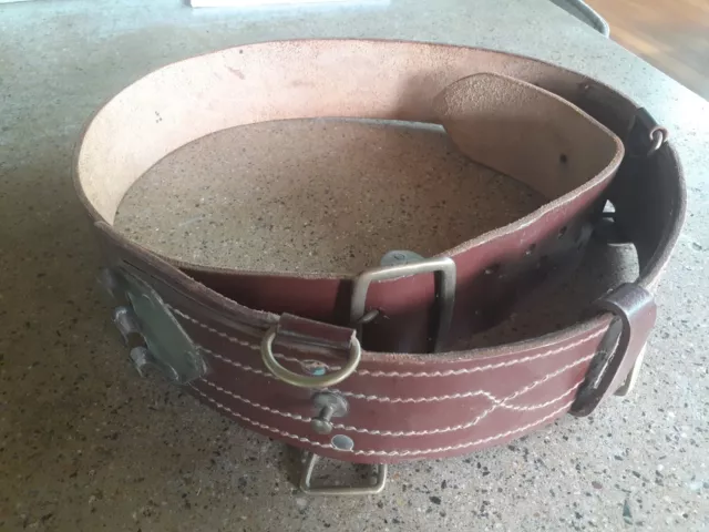 Vintage Australian Army Military Leather Belt