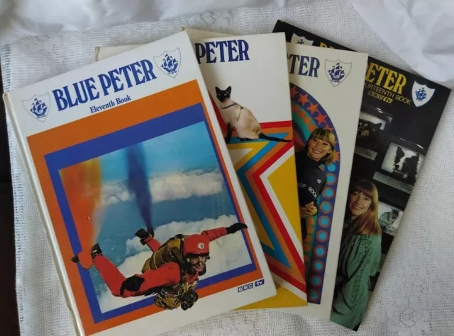 Blue Peter Eleventh, Twelfth, Thirteen, Fourteen Annual Books 1974 - 1977