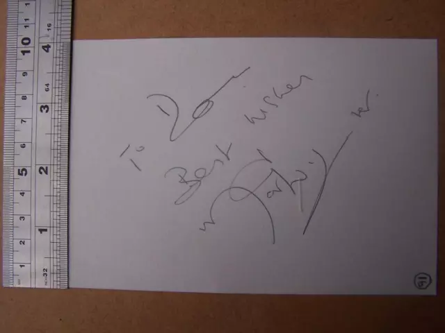 Mark Wynter English actor Singer  Autograph (fileTD1)