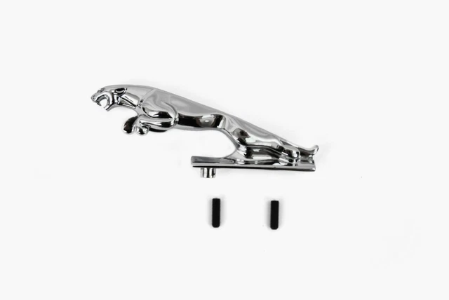 Leaper Leaping Cat Hood Ornament For Jaguar XF 2009-2015 – Chrome, C2Z1126, Like New