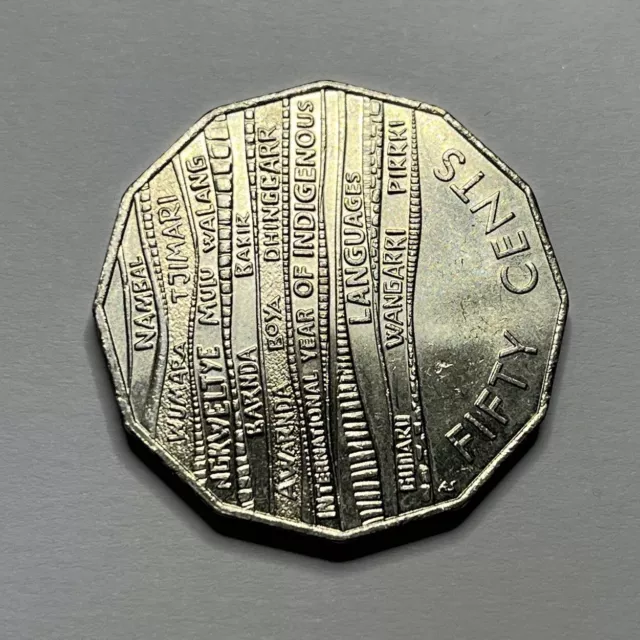 2019 Indigenous Languages 50 Cent Coin - Low Mintage - Australian Commemorative