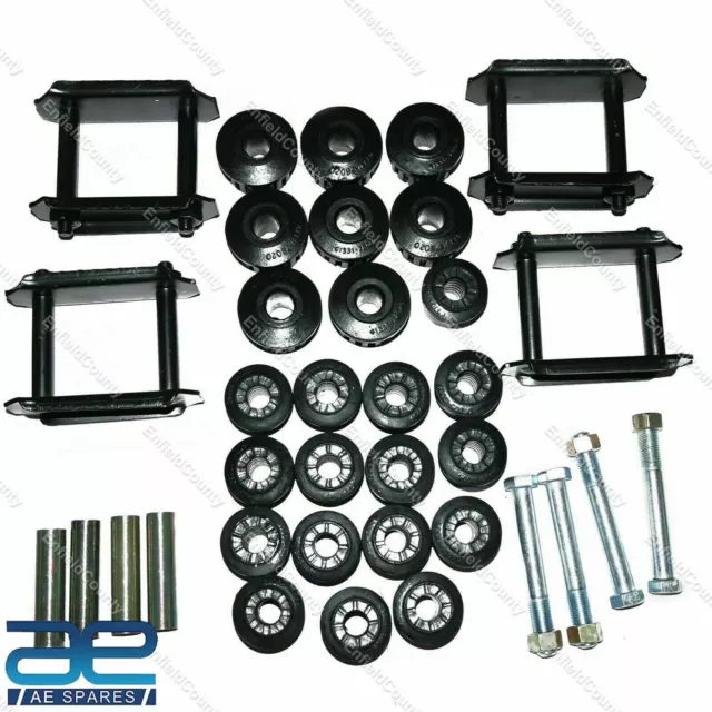 Ressort Bush Boulon Entretoise Anse Kit Pour Suzuki SJ413 410 LJ80 Sierra Drover