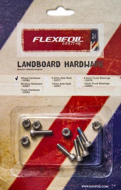 Flexifoil Hunter and Tracker Kite Landboard Wheel Hardware Pack