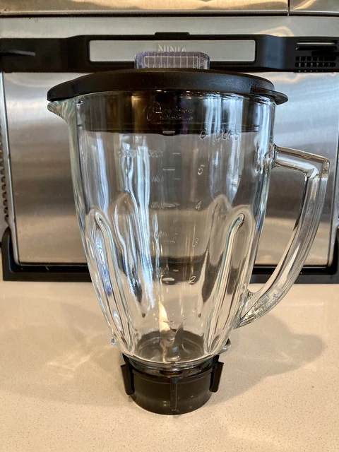 Genuine Oster Blender Replacement 6 Cup Glass Jar with Lid/Base