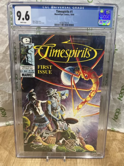 Timespirits #1 1984 by Epic Marvel Comics Graded Comic Cgc 9.6 New Slab 1984
