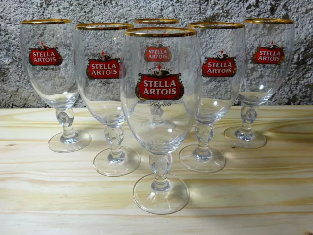 6 Cristales Stella Artois 25CL 12 Submarino Posavasos de Cerveza