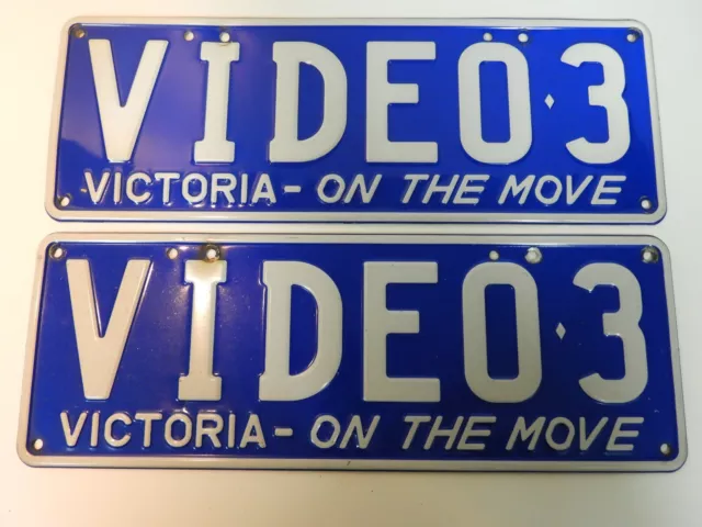 Custom vehicle registration plate VIDEO 3 - Victoria