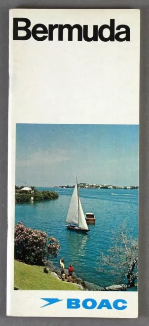 Boac Bermuda Vintage Airline Sales Brochure 1968 B.o.a.c. Vickers Vc10