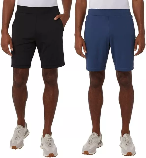 32° Degrees Cool Performance Active Short 2Pk Med Black/Blue Stretch Breathable