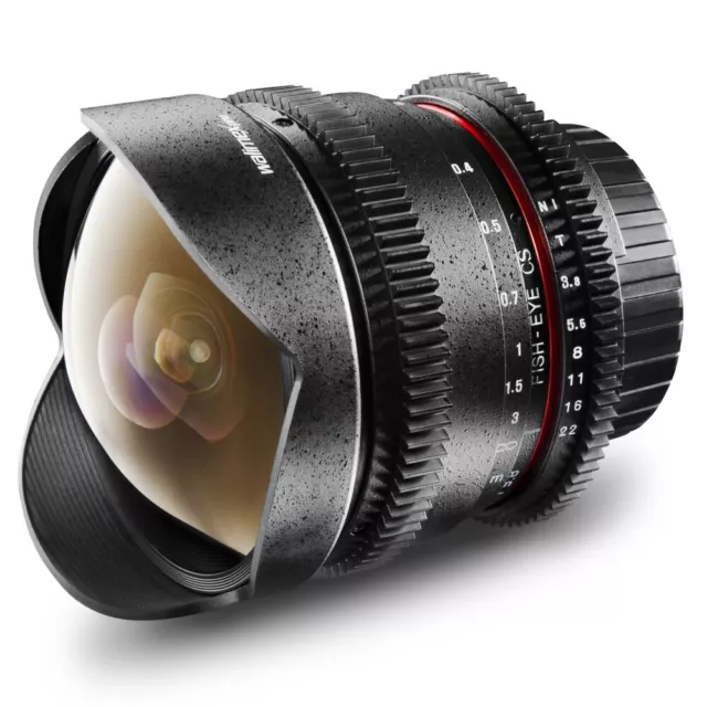 Objetivo de vídeo ojo de pez walimex pro 8 mm F3,8 APS-C Nikon F (Samyang) %%%