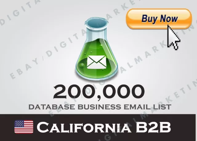 200K California USA Database Companies-Business B2B 2023 (Address, Phone Emails)