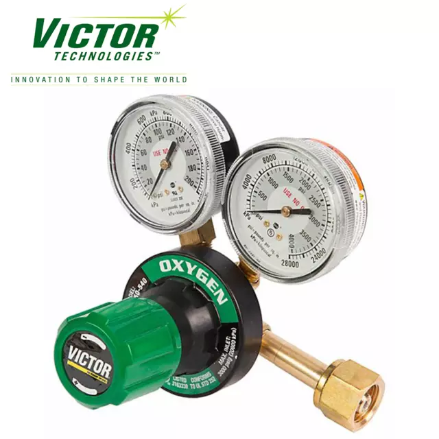 Victor 0781-9433 G350-150-540 Oxygen Heavy Duty Single Stage Regulator, CGA 540V