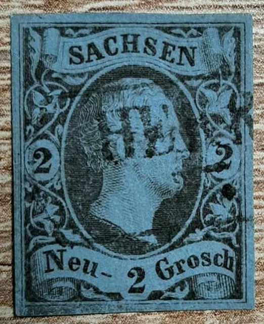 SACHSEN 1851; MiNr. 5 ; 2 Neugroschen; BPP geprüft; R2 HERRNHUT!
