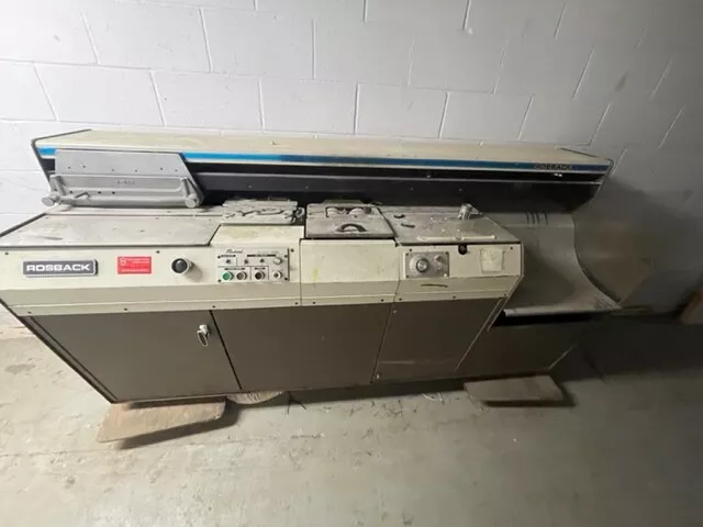 Rosback Perfect Binder Machine Rosback Perfect Binder Machine