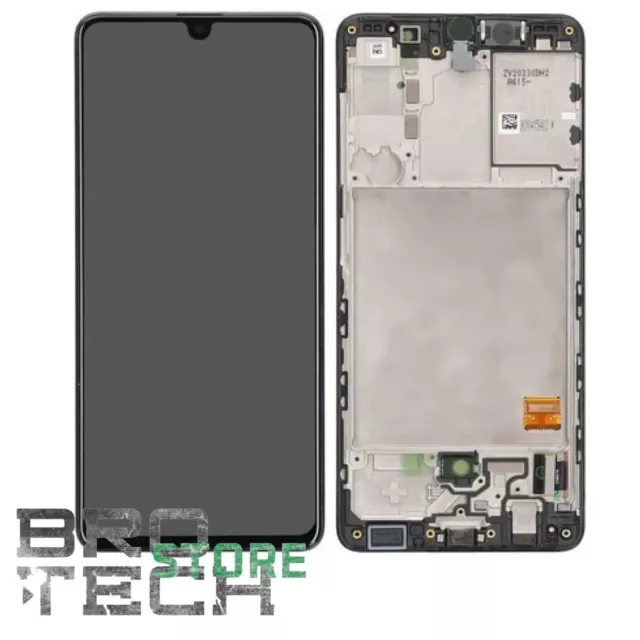 Display Samsung A41 Sm A415F Originale Service Pack Vetro Touch Lcd Frame Nero