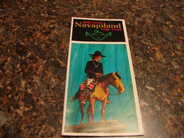 1968 Discover Navajoland This Year Pamphlet & Arizona Scenic Map