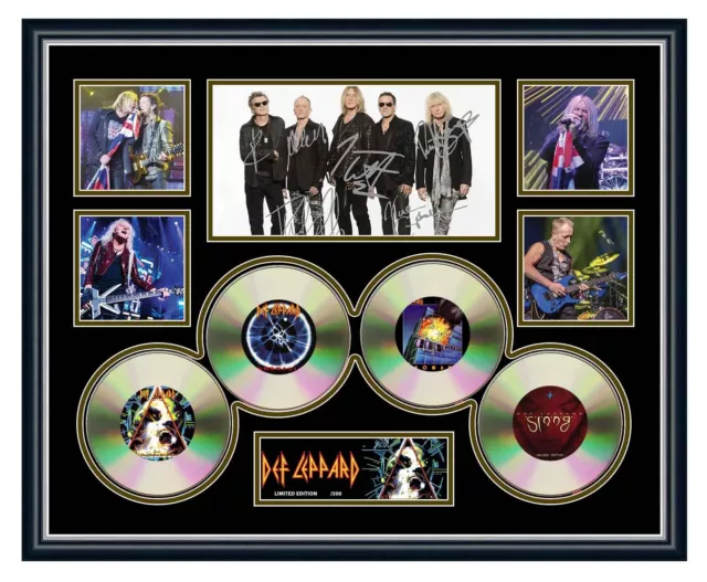 Def Leppard 2018 Hysteria Tour Signed Limited Edition Framed Memorabilia 3