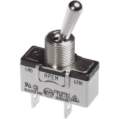 APEM Apem 1019 10190000 interruttore a levetta 250 v/ac 3 1 x on/off/on 