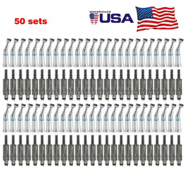 50*Dental Slow Low Speed Contra Angle Handpiece NSK Style Air Motor 4Hole NVX