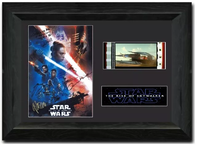 Star Wars: The Rise Of Skywalker S2 35mm Framed Film Cell Display - Cast Signed