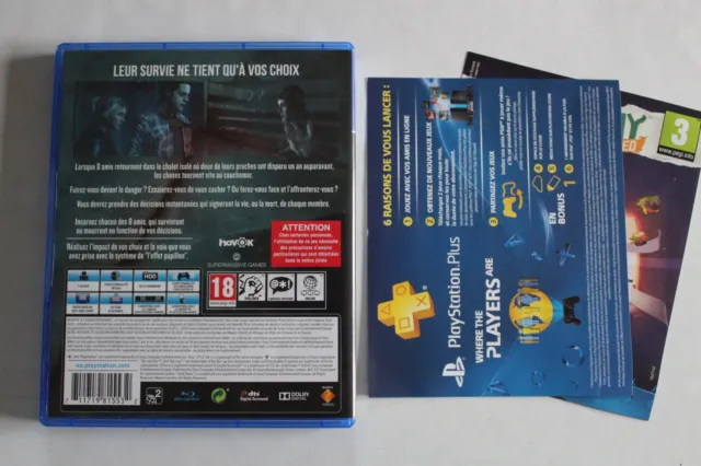 SONY PS4 (PAL FR) - Until Dawn / Complet . 2