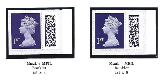 GB  MFIL +MEIL 1st CLASS BOOKLET STAMPS NHM