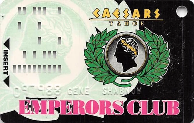 Caesars Tahoe Casino - Lake Tahoe, NV - Rare 1st Issue Card, normal print