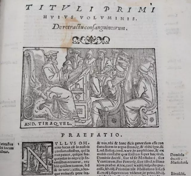 Impression XVIe siècle à petit prix : André Tiraqueau Venise 1554 , in quarto .