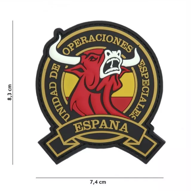 Airsoft morale patch PVC 3D  Toro Operaciones Especiales España hook and loop ET