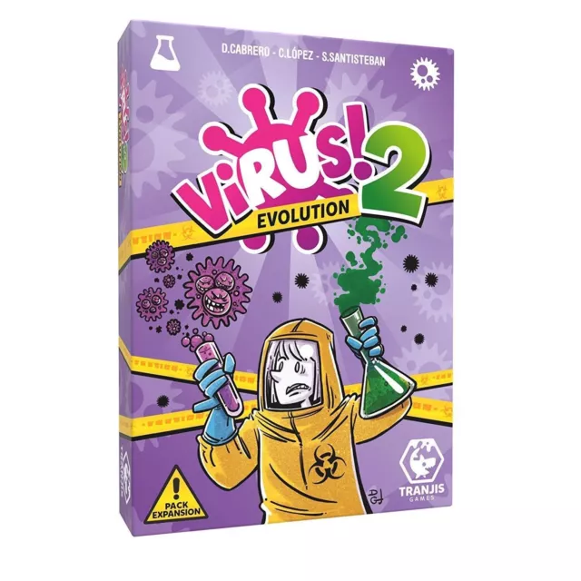 Tranjis Games. Virus! 2  Evolution.Expansión juego de cartas. De 2 a 6 jugadores