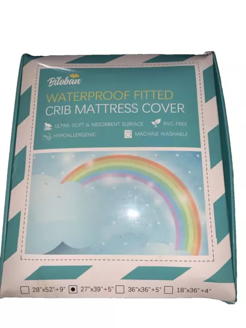 Crib Mattress Pad Cover Toddler Baby Crib Mattress Protector Waterproof 27”x39”