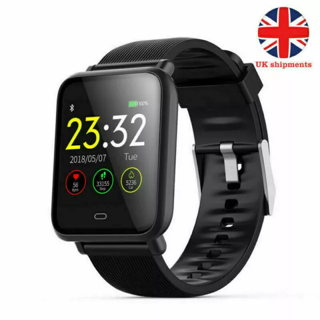 Bluetooth Watch Smart Heart Rate Blood Pressure Fitness Sports Monitor Bracelet