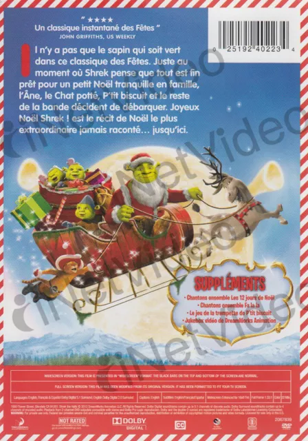 Joyeux Noel Shrek (Français Version) (Canadian R Neuf DVD 2