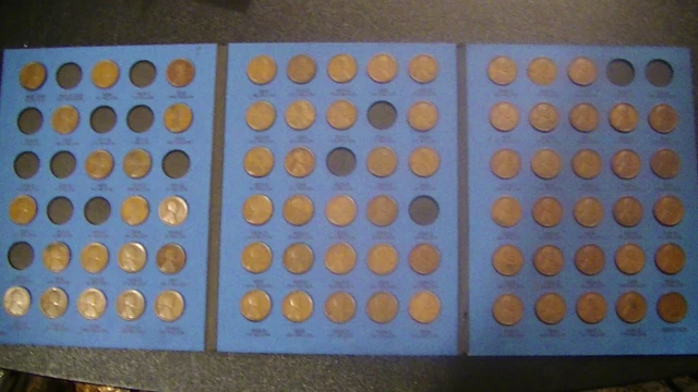 Lincoln Wheat Penny Cent Set Lot 74 Coins 1909 Vdb To 1940 Includes Rarer Dates