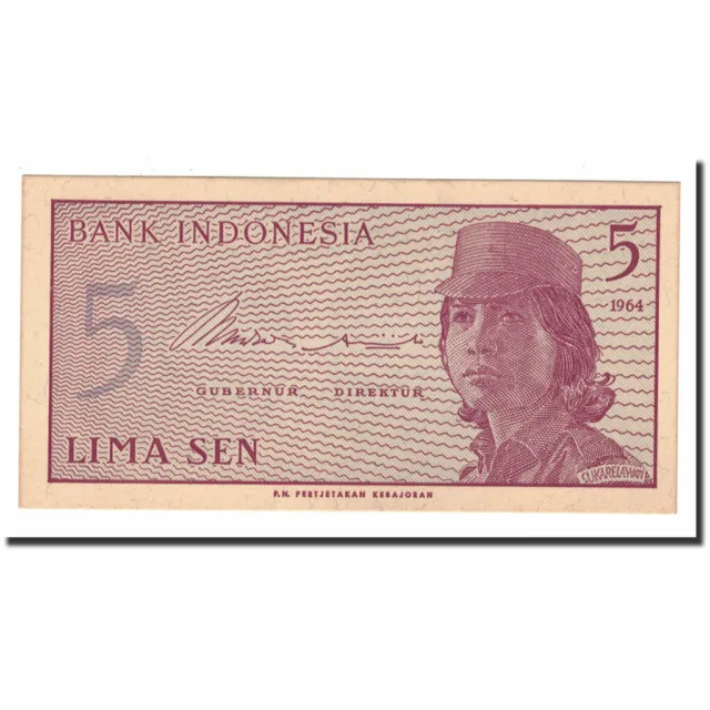 [#561889] Banknote, Indonesia, 5 Sen, 1964, KM:91a, UNC(65-70)