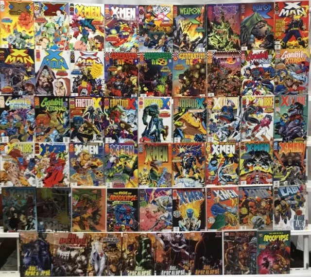 Marvel Comics X-Men Age of Apocalypse Near Complete Set of 53 Books VF 1995