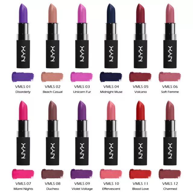 1 NYX Velvet Matte Lipstick - VMLS "Pick Your 1 Color" *Joy's cosmetics*