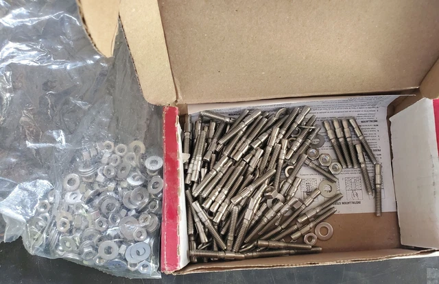 Approx 3 Pounds 1/4 x 1-3/4 Inch Red Head Trubolt Stainless Steel Wedge Anchors