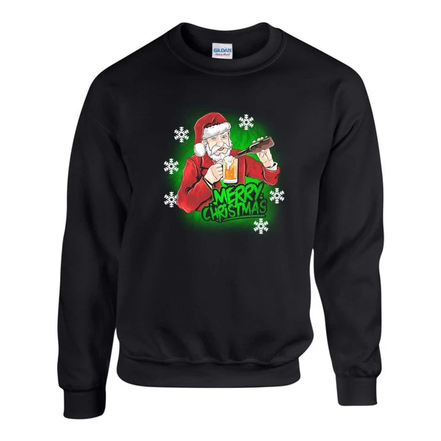 Merry Christmas Jumper Xmas Day Bear Party Ugly Funny Gift Sweatshirt Unisex Top