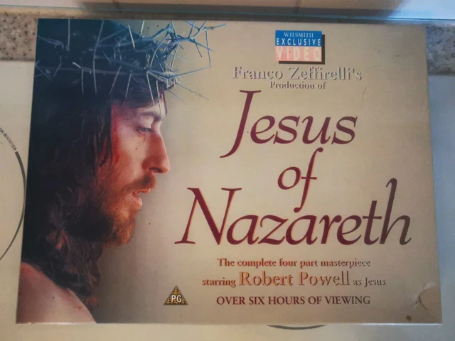 JESUS OF NAZARETH 4 Part VHS Robert Powell Franco Zeffirelli's £9.99 ...