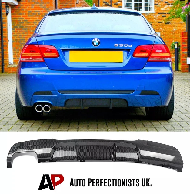 BMW 3 SERIES E92 E93 Carbon Fibre Rear Valance Diffuser Spoiler ...
