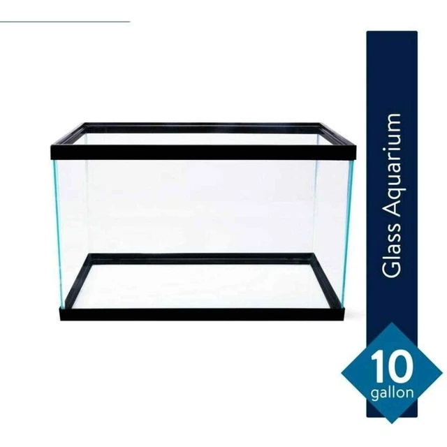 Aquaculture Aquarium 10 Gallon Glass Starter Fish Tank Or Terrarium