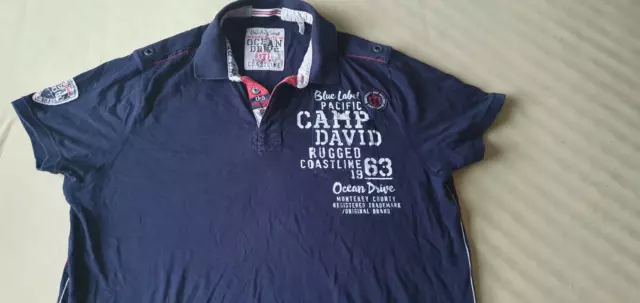 Poloshirt " Camp David " Herren*Blau*Gr.XL-XXL*Freizeit*Sommer*Urlaub*Sport*CD