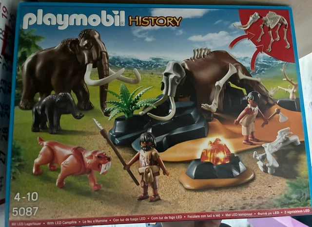Playmobil Âge De Pierre – Mammouth Et Bébé (réf 5105) – Occasion