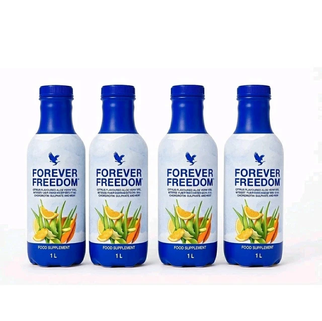 Click Forever 4X 1 LITRE Forever Living Aloe Vera Gel Forever FREEDOM !! Worth £149 £ ...
